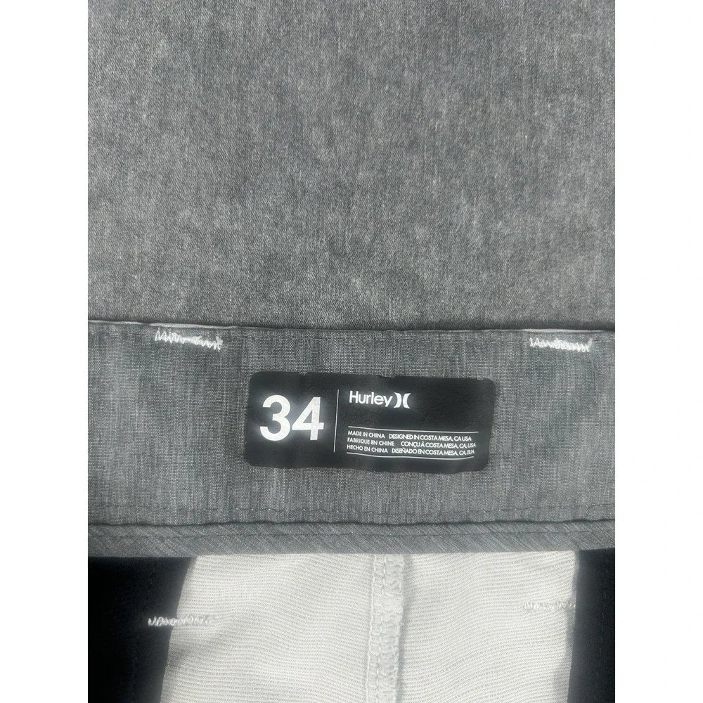 Hurley Phantom Men's Light Gray‎ PerformanceChino Shorts Size 34